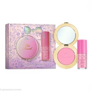 Too Faced Dream A Little Dream Limited Edition Pink Blush & Lip Gloss Set
